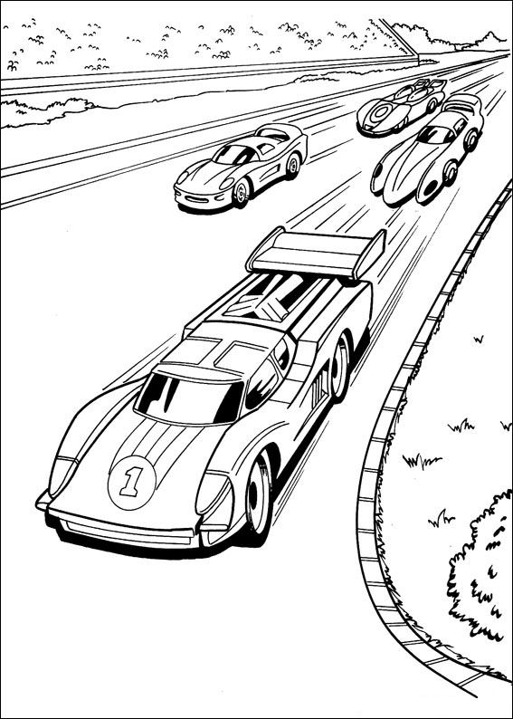Kids-n-fun.de | Malvorlage Hot Wheels Hot Wheels